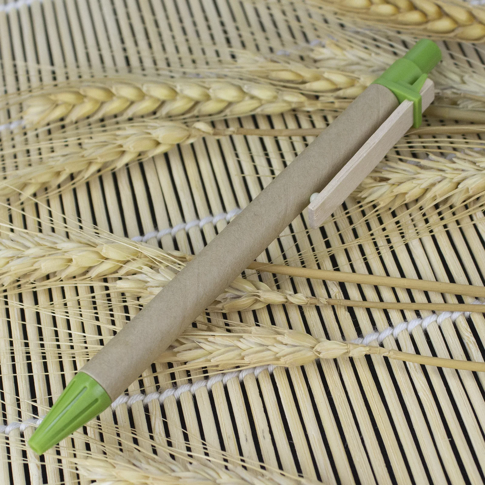 Lot 100pcs Wooden Clip Eco Paper Ball Pen Green Concept Environmental Friendly Ballpoint Customized Promotion Logo Print Gift