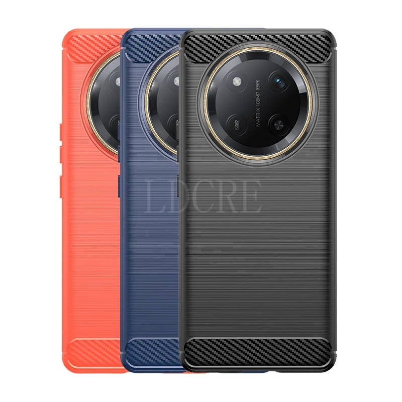 

For Honor Magic 7 Lite Case Cover For Huawei Honor Magic 7 Lite Capas Shockproof Soft TPU Carbon Fiber Fundas Honor Magic 7 Lite