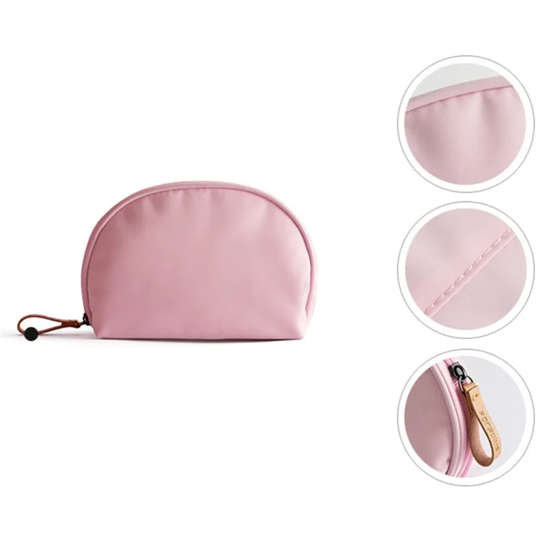 Travel Cute Cosmetic Bags Waterproof Women Makeup Organizer Simple Lipstick Eyebrow Pencil Partition Portable Storage Tool Pouch