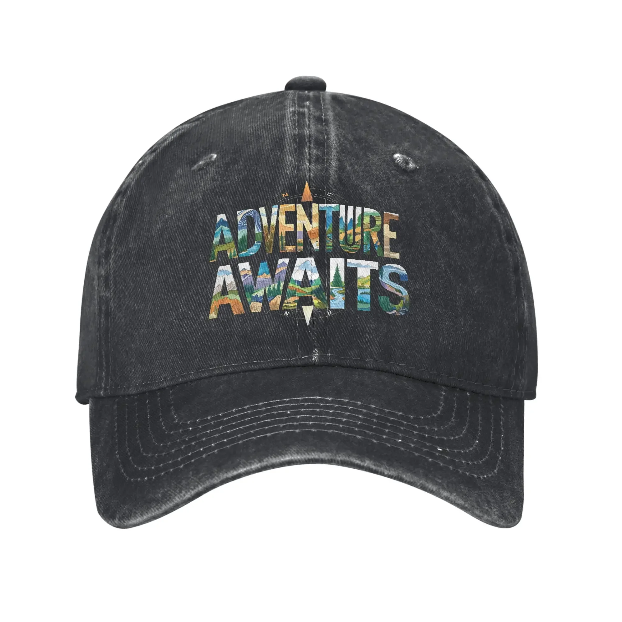

Adventure Awaits California Merch Baseball Cap Unisex Casual Caps Hat Adjustable Casquette Dad Hat