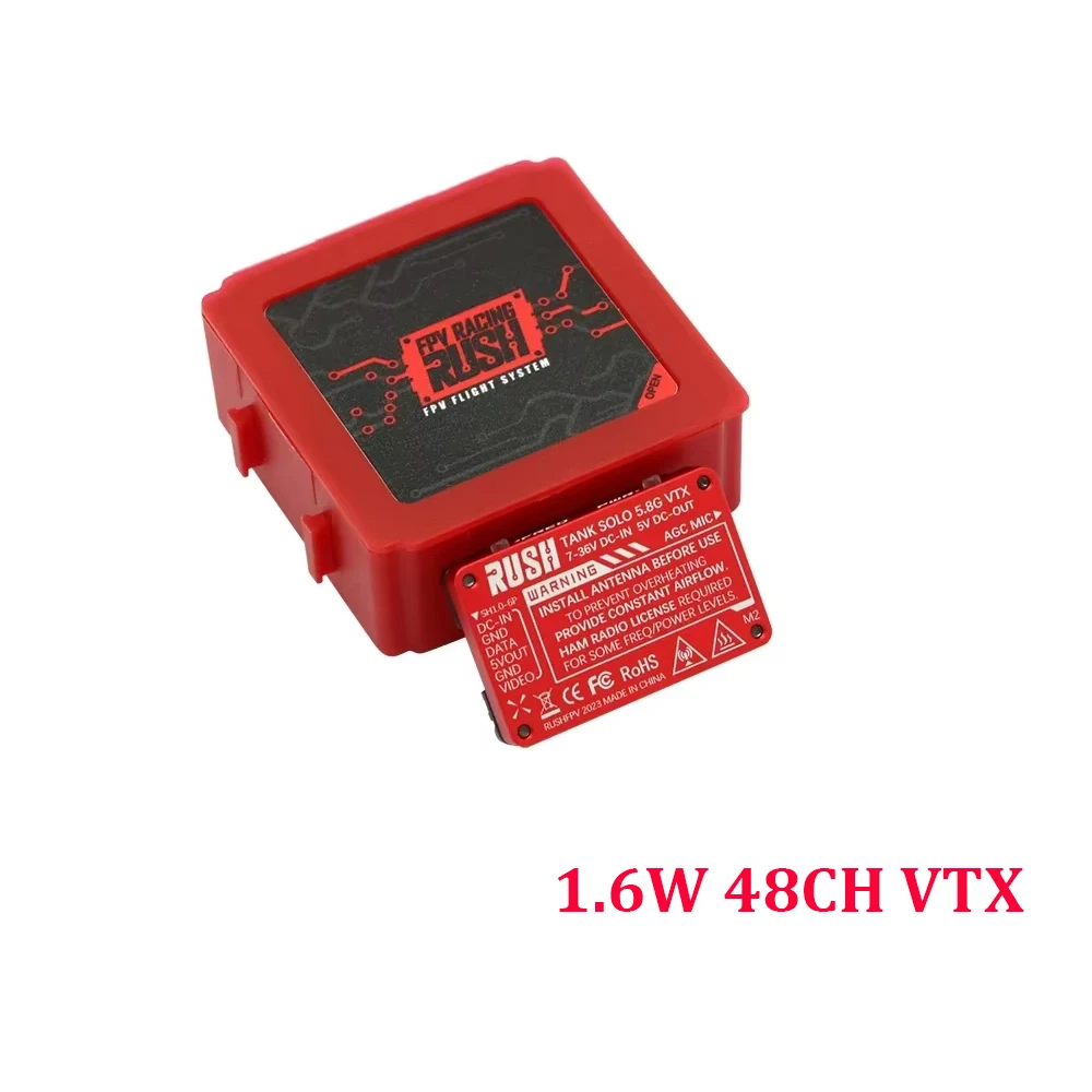 RushFPV Rush FPV Max Solo 2,5 W/ Rush Tank Solo 1,6 W 5,8 G videozender VTX - afbeelding 1