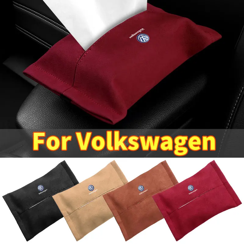 1pcs Car Seat Back Napkin Center Console Flocking Storage Bag For Volkswagen VW R Line Golf MK4 MK5 MK6 MK7 MK8 Car Accessories