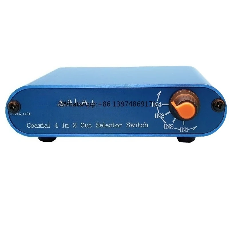 Nvarcher 4-in-2-out passive lossless HiFi multi-channel coaxial audio switch signal selector