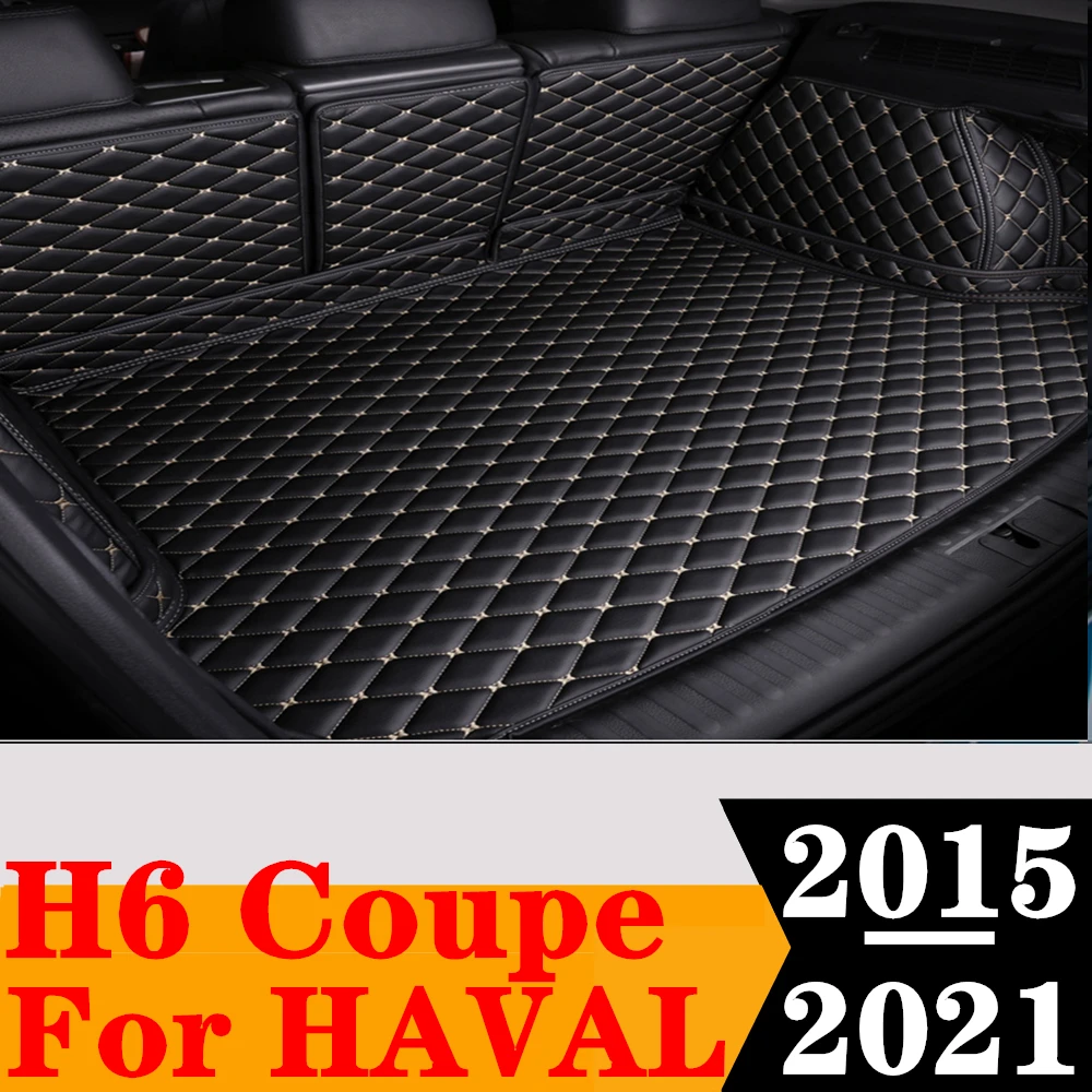 

Custom Full Set Car Trunk Mat For Haval H6 Coupe 2021 2020 2019 18-2015 Rear Cargo Liner Tail Boot Tray luggage Pad Carpet Parts