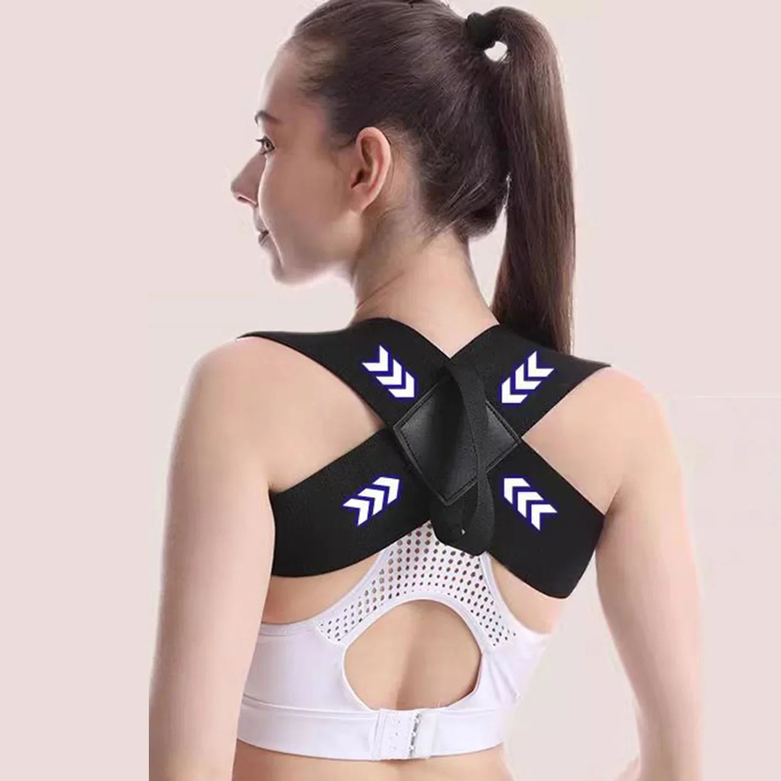 

Posture Corrector for Back Support Lightweight Upper Back Brace for Neck Shoulder and Clavicle EVA Training Belt