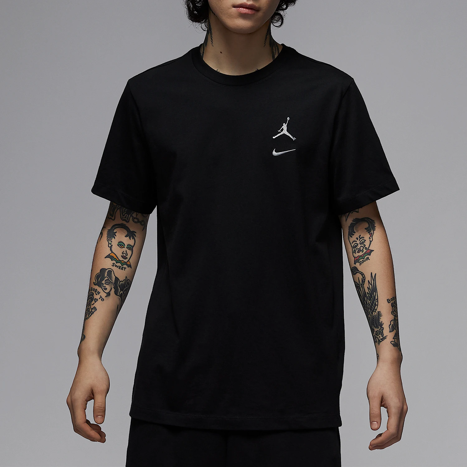 Nike genuine Jordan Men's Classic Casual Knit Loose Breathable T-Shirt IB8915-010