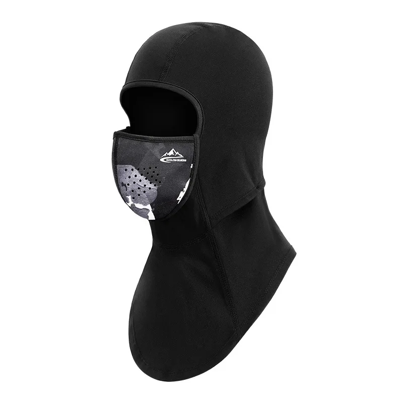 Winter Ski Mask Outdoor Cycling Headgear Windproof and Warm with Fleece Helmet Lining