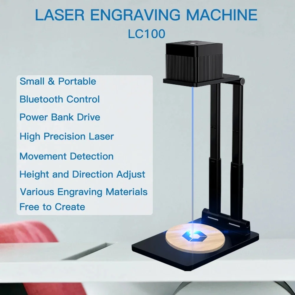 Laser Engraver Machines Portable Laser Engraving With App Control High Engraving Accuracy For DIY Logo Design Mini Laser Printer