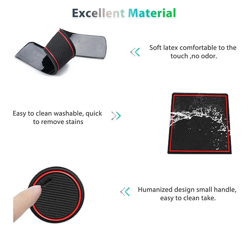 Car Door Groove Mat For Toyota AVANZA 2022 Door Slot Pads Modified Dust Pad Storage Pad Car Interior Accessorie