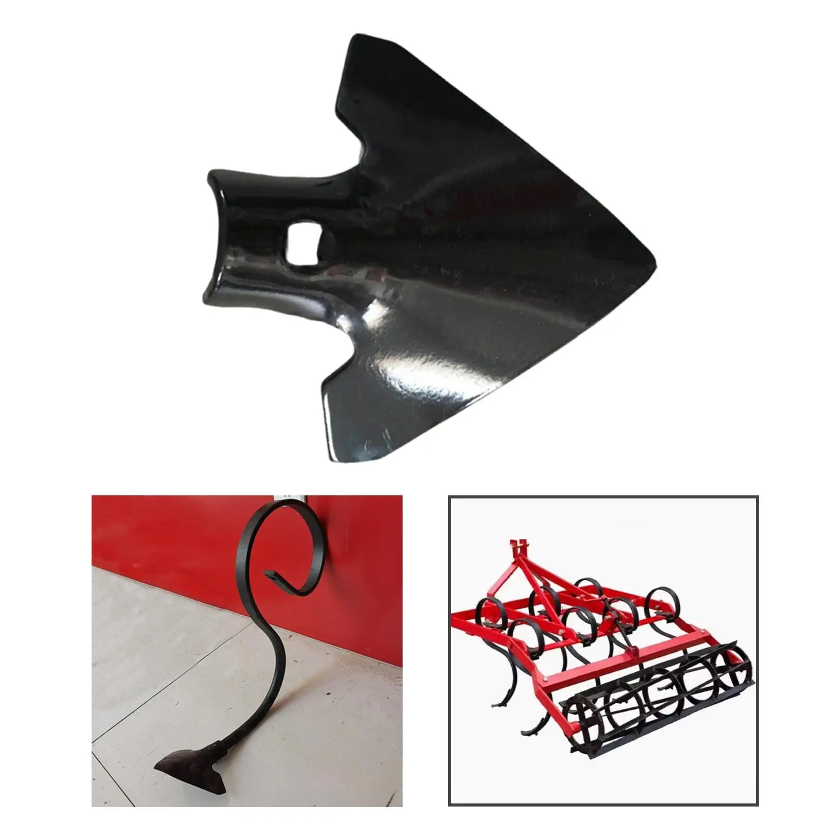 Steel Cultivator Spade Heavy Duty Tiller Plow Blade Attachment Weeding Tool for Farmland Soil Preparation