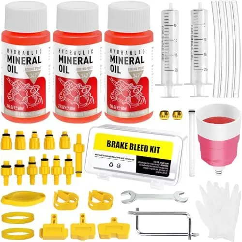

Brake Bleed Kit for , Tektro, TRP – 180ML Mineral Oil for MTB & Road Bike Hydraulic Disc Brakes