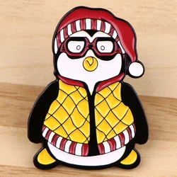 Friends tv show Penguin Enamel Pin Metal Badges on Backpack Brooches for Women Lapel Pins Fashion Jewelry Accessories Gift