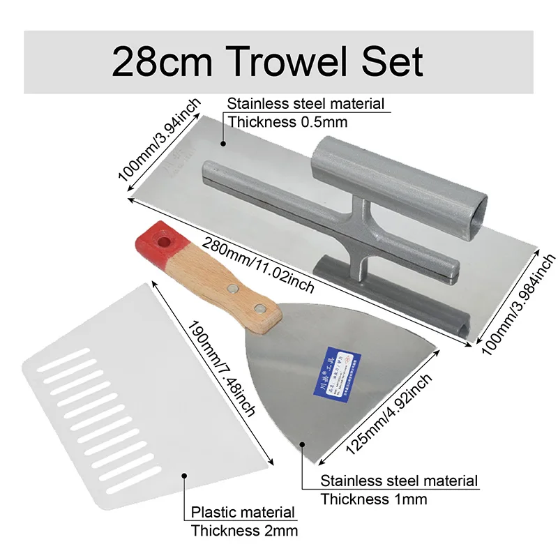 3 قطعة المعجون كشط أداة مجموعة 20 سنتيمتر 25 سنتيمتر 28 سنتيمتر الفولاذ المقاوم للصدأ التلقيح مجرفة 5 بوصة سكينة معجون 19 سنتيمتر مكشطة بلاستيكية للبناء