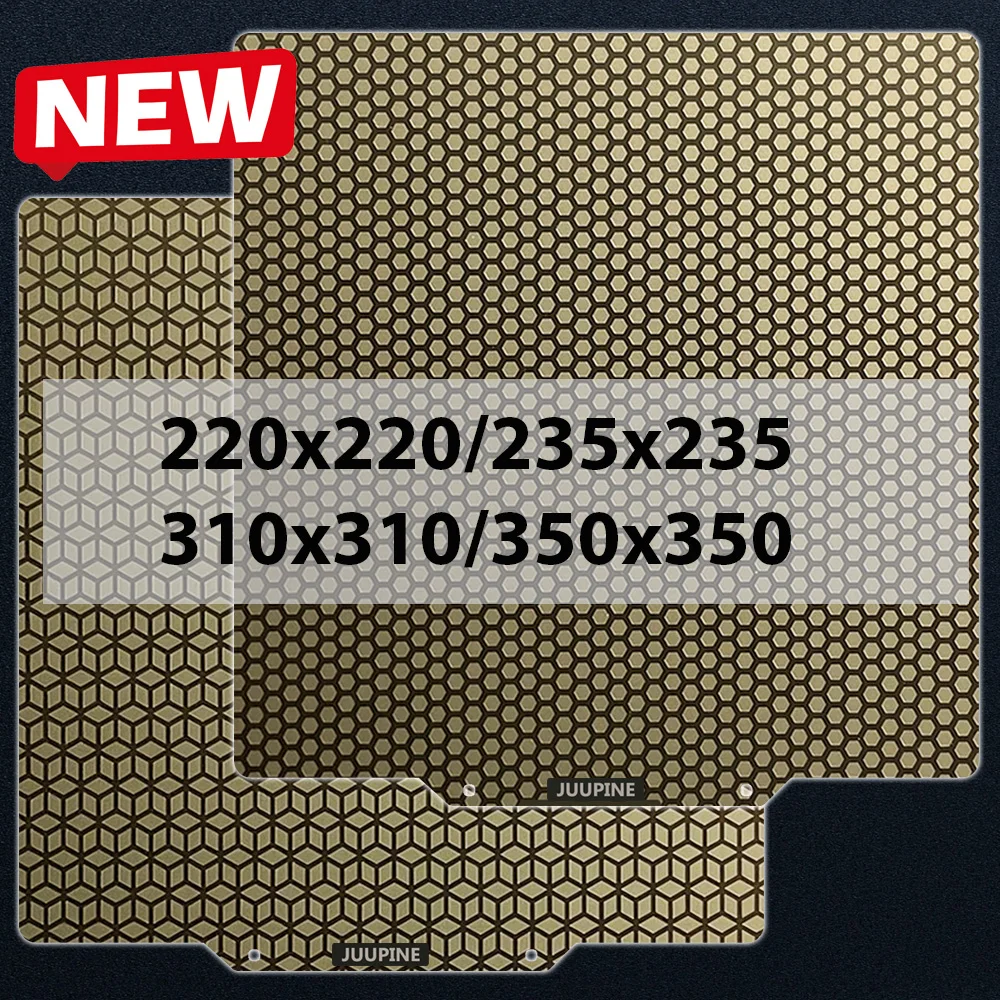 PEI Honeycomb Square Pei 310x310 Voron 2 4 Placa de Cama 350 Nepturn 4 Pei Folha 235x235 Aventuridor 5m Placa de Impressão Cama 3d Ender 3