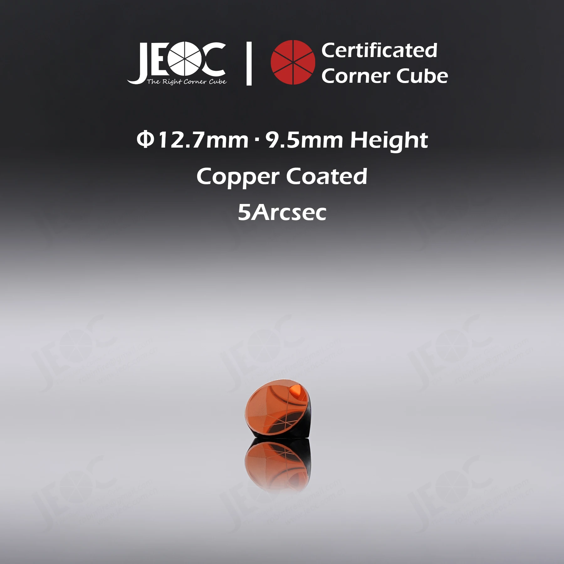 50Pcs JEOC Certificated Corner Cube, 12.7mm (0.5