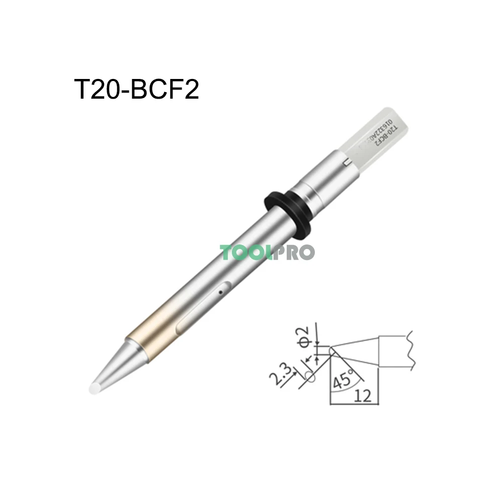 

Soldering Iron Tips T20-BCF2 T20-BCF3 BCF4 T20-KU T20-J02 T20-K For FX838 Soldering Station FX8301/8302 Soldering Iron T20