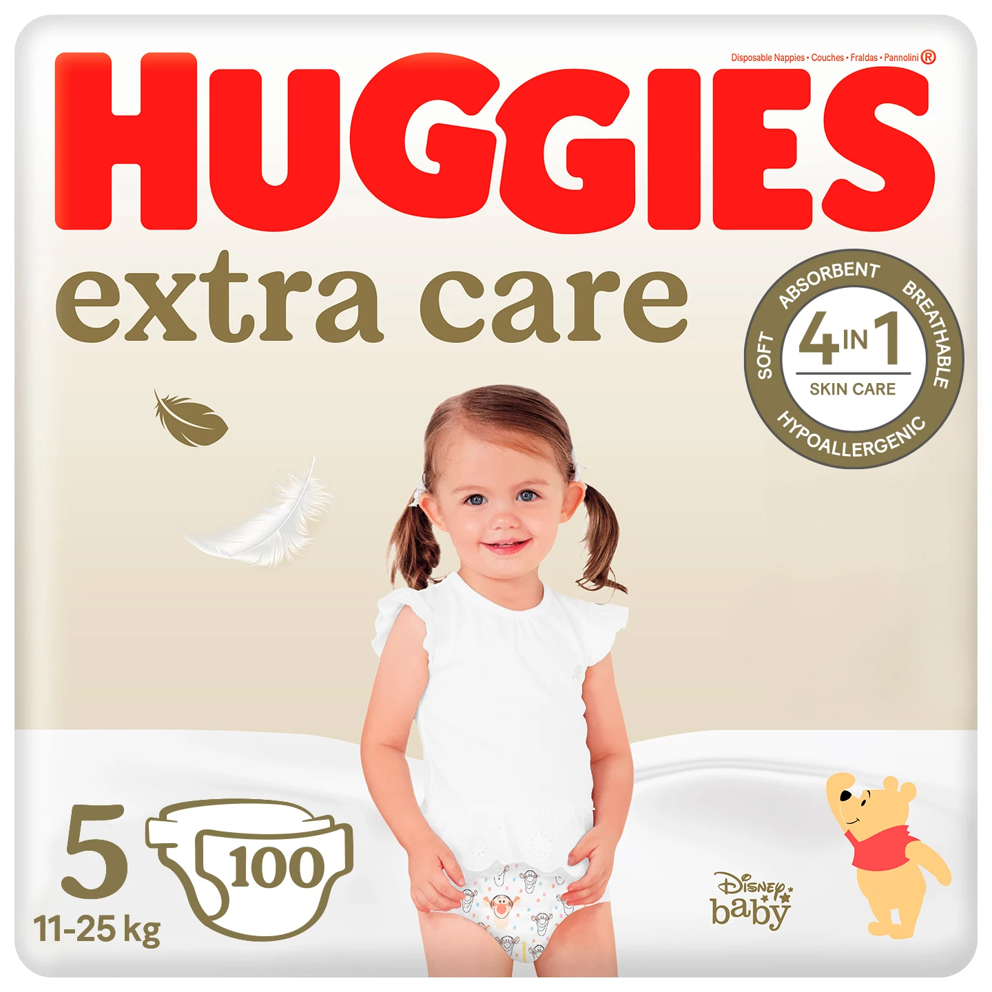 HUGGIES Extra Care Mega 5 (11-25kg) pieluchy 100 szt