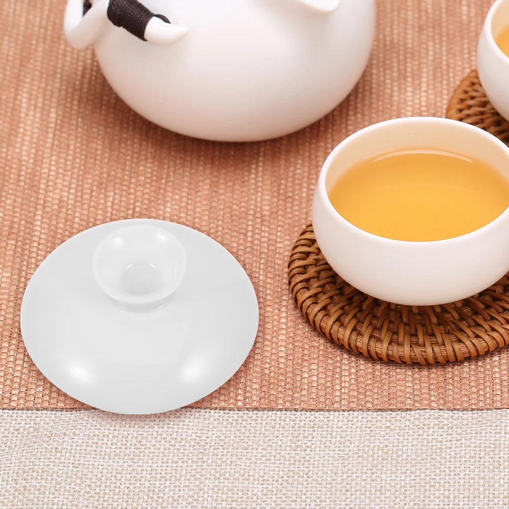 Replace Gaiwan Ceramic Tea Cup Lid Lids Teapot Themed Accessories Ceramics Covers Bowl