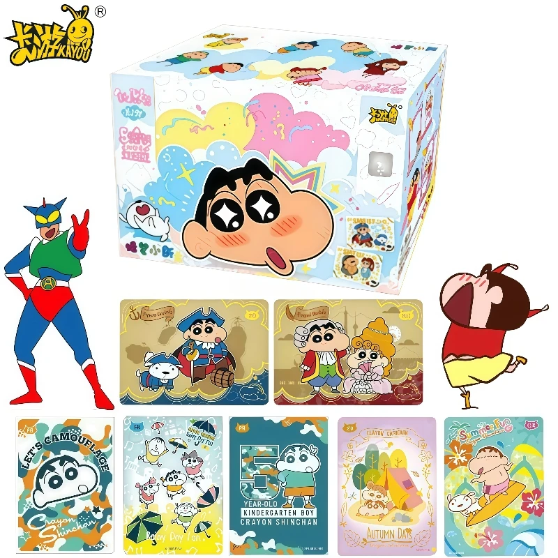 

Оригинальная коробка KAYOU, настоящий карандаш Шин-тян, карта, новый пакет желаний, коллекция карт, анимационная игровая коллекция, периферийная игрушка в подарок