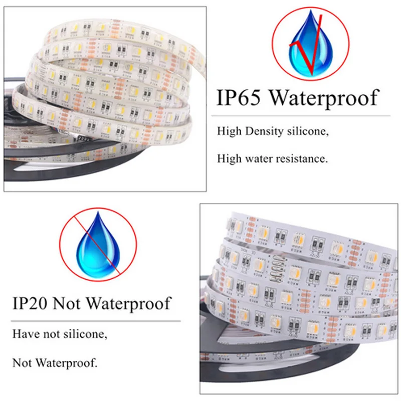 RGBW RGBWW LED 5M LED Strip DC 12V 24V 4 Colors In 1 Chip SMD 5050RGB RGBW RGBWW 60 Leds/M Flexible Ribbon Tape Rope Light
