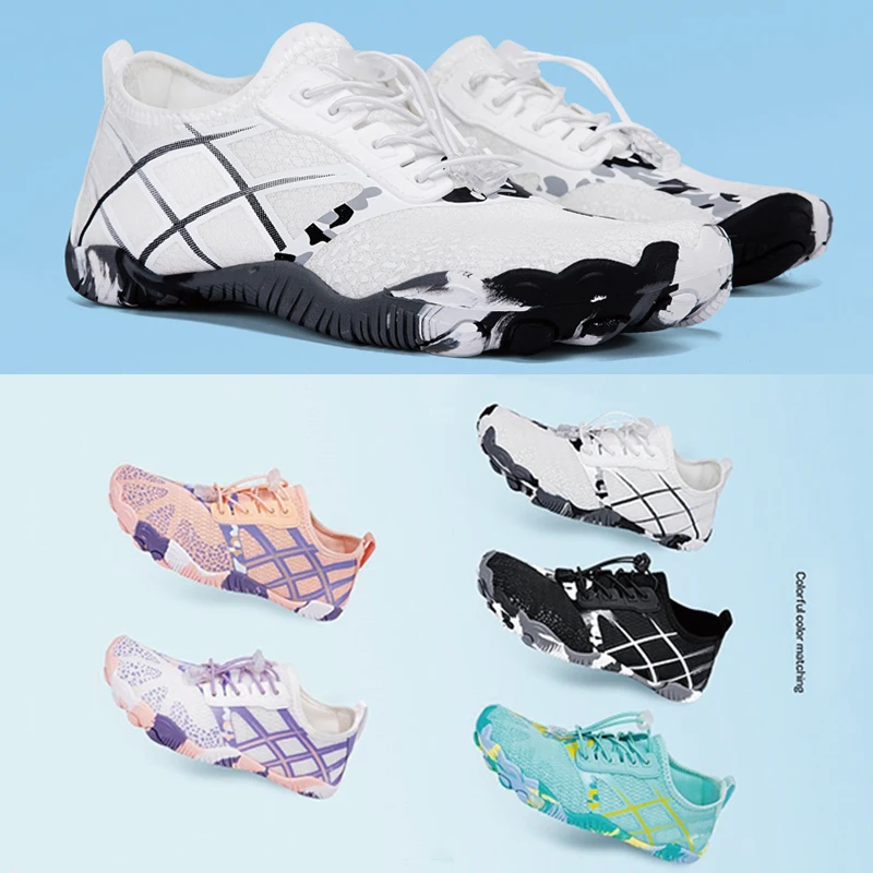 

New Outdoor Wider Toe Sneakes For Boating Kayaking Swimming Diving Men Fishing Beach Aqua Shoes Fashion Women Non-slip Sneakers
