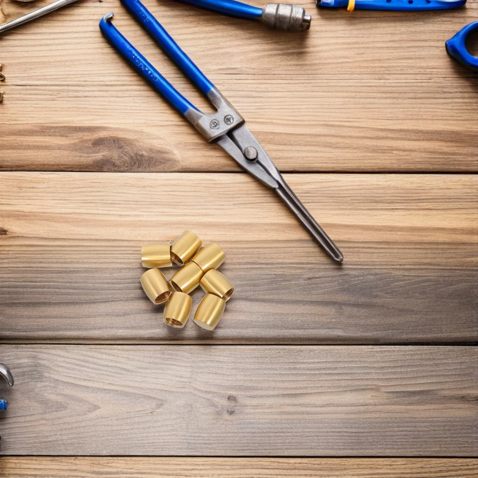 

8Pcs Brass Jewelry Box Feet Cone Shaped Metal Feet for Wooden Crafts Display Trays Protective Table Risers Decorative Furniture