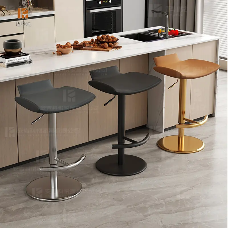 

Регулируемые барные стулья для ресторана, спальни, гостиной, эстетичные барные стулья для стойки ресепшн, мебель для бара с регулировкой высоты