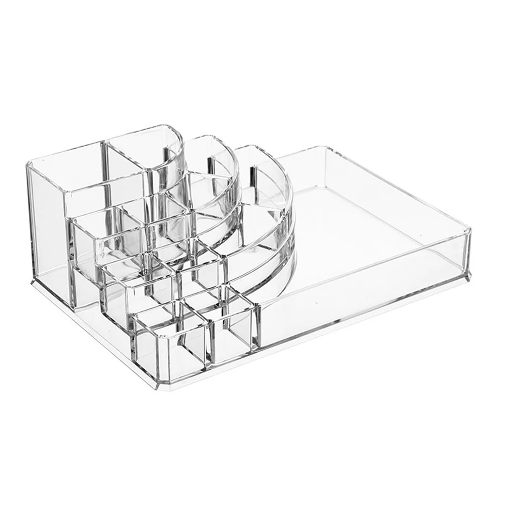 

1Pcs Transparent Acrylic Cosmetics Storage Box Durable Desktop Organizing Holder for Makeup Skincare Home Office