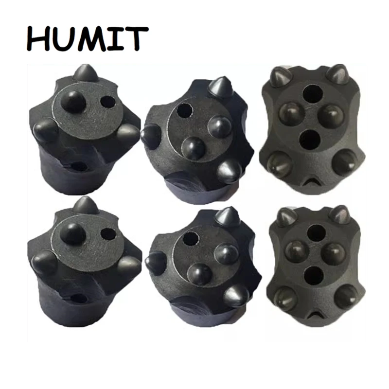 1 5 10pcs 28-100mm Hard Rock Mining Drilling Tools Taper Spherical Button Drill Bit in Quarrying Stone Tunnel Construction