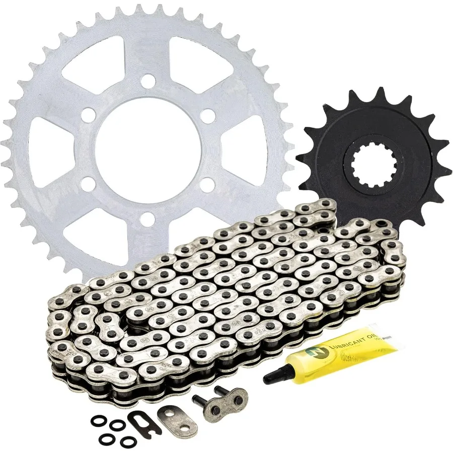 

Drive Sprocket Chain Combo for Kawasaki Ninja ZX6R Front 16 Tooth Rear 43 Tooth 520V ORing 112 Links Suitable for HighPerforman