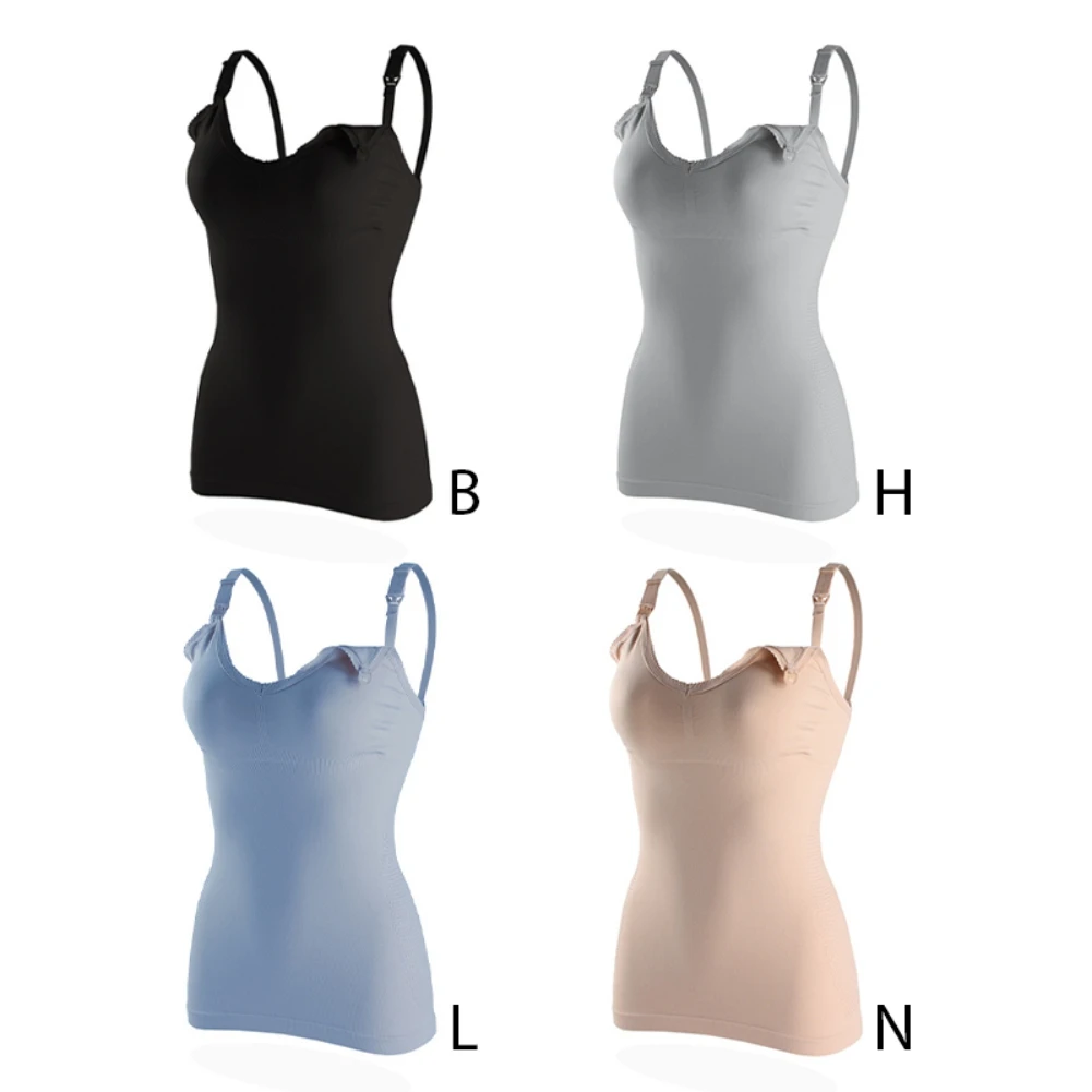 Borstvoeding Borstvoeding Ondergoed Vrouwen Lange Hemdjes Plus Size Tank Tops Front Sluiting Comfortabele Kraamzorg Tank Tops