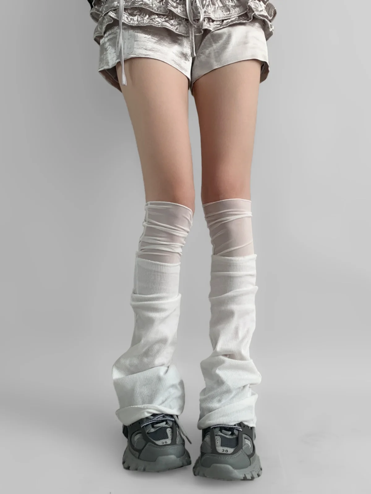 ليلة استوديو الباليه Sle أنبوب طويل Sos المرأة القطن لي الربط جرس بوت طماق الأبيض الخريف الربيع Personali #3