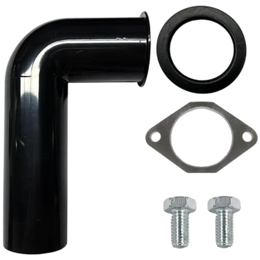 Garbage Disposal Elbow Replacement Kit Plastic For Durable with Flange and Rubber Gasket Complete Set for Installation