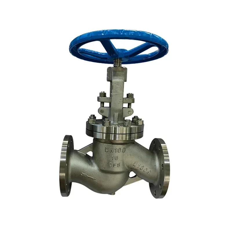 J41W-16R J41W-25R J41-16RL DN100 Stainless Steel A351 Flange Manual Globe Valve