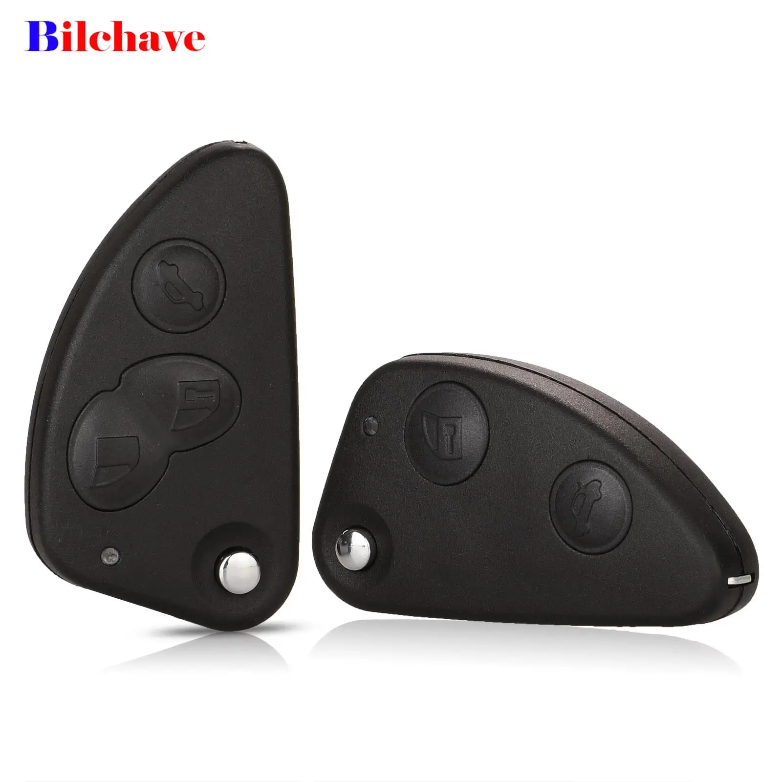 jingyuqin 2/3 Buttons Flip Folding Remote Car Key Shell Fob For Alfa Romeo 147 156 166 GT With Uncut Blade Replacement