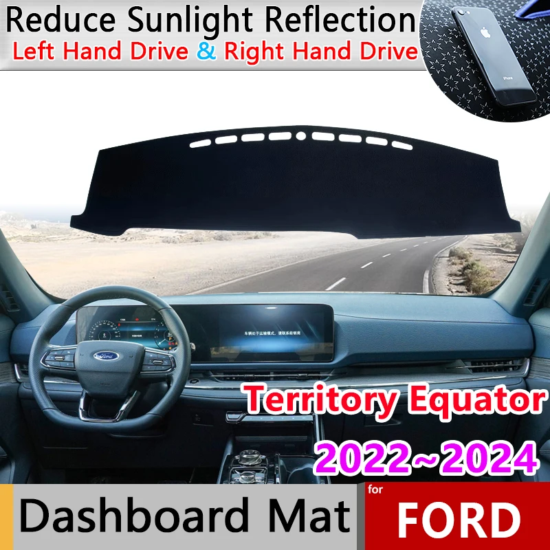 for Ford Territory Equator Sport 2022~2024 Avante Anti-Slip Mat Dashboard Cover Pad Sunshade Dashmat Anti-UV Carpet Accessories