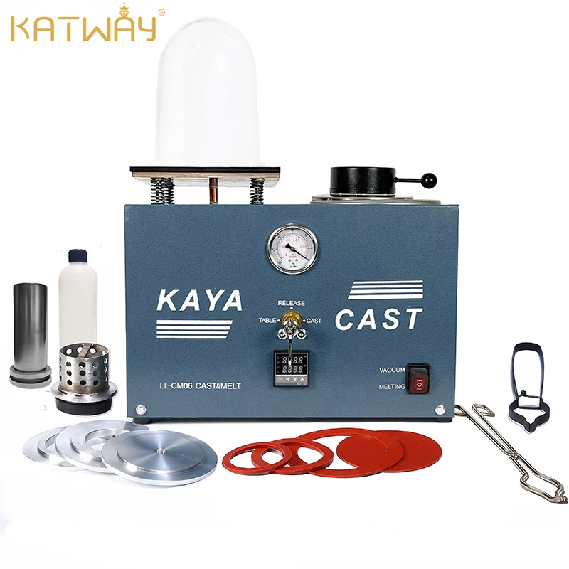 

KATWAY Vacuum Casting and Melting Machine 2L Jewelry Investing Professional Tool High Temperature Refining LL-CM06