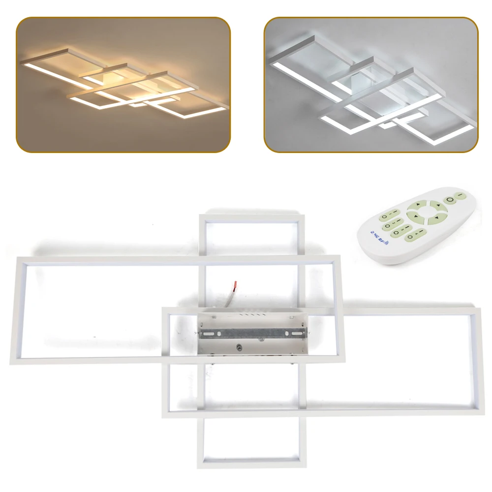 

Modern Ceiling Lights with Adjustable Brightness, Color Temperature, and Remote Control, 32.8ft Range