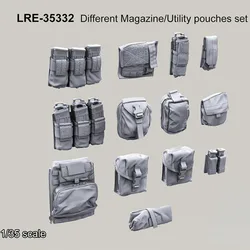 1/35 Scale Die Cast Resin Figure Model Assembly Kit Unpainted Weapon Accessory Modification Kit Unpainted Miniature Toy