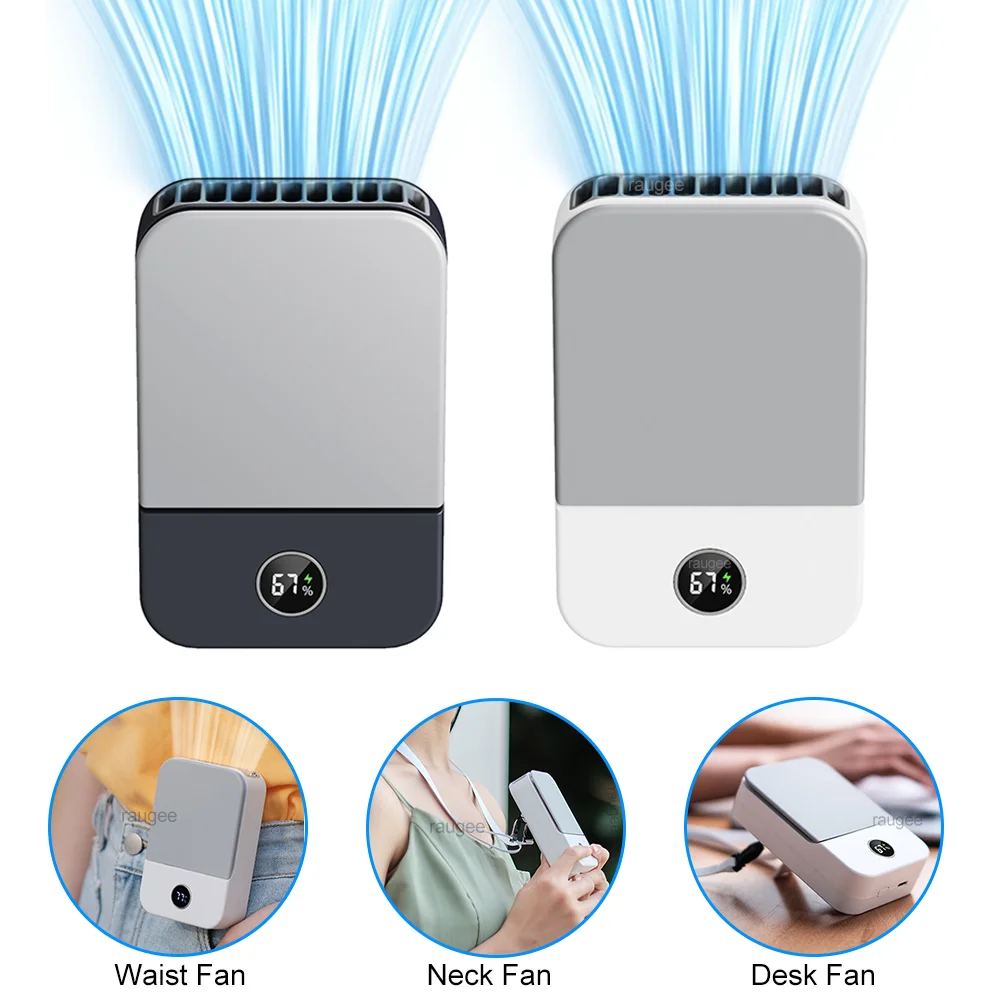 

Портативный поясной вентилятор, мини-подвесной вентилятор на шею, USB перезаряжаемый поясной зажим, вентилятор-циркулятор, охладитель для работы на открытом воздухе, кемпинга, спорта