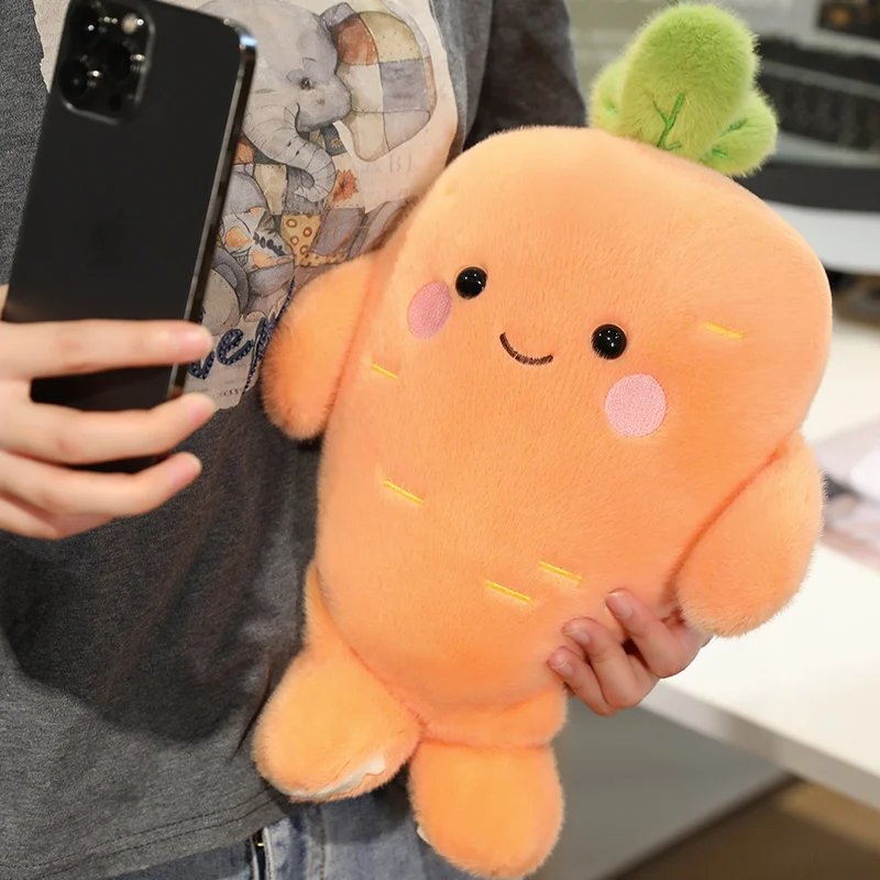 25/35CM Kawaii Karotte & Rübe Plüsch Spielzeug Schöne Karotte Kissen Gefüllte Pflanze Puppen Schreibtisch Dekoration Beschwichtigen spielzeug