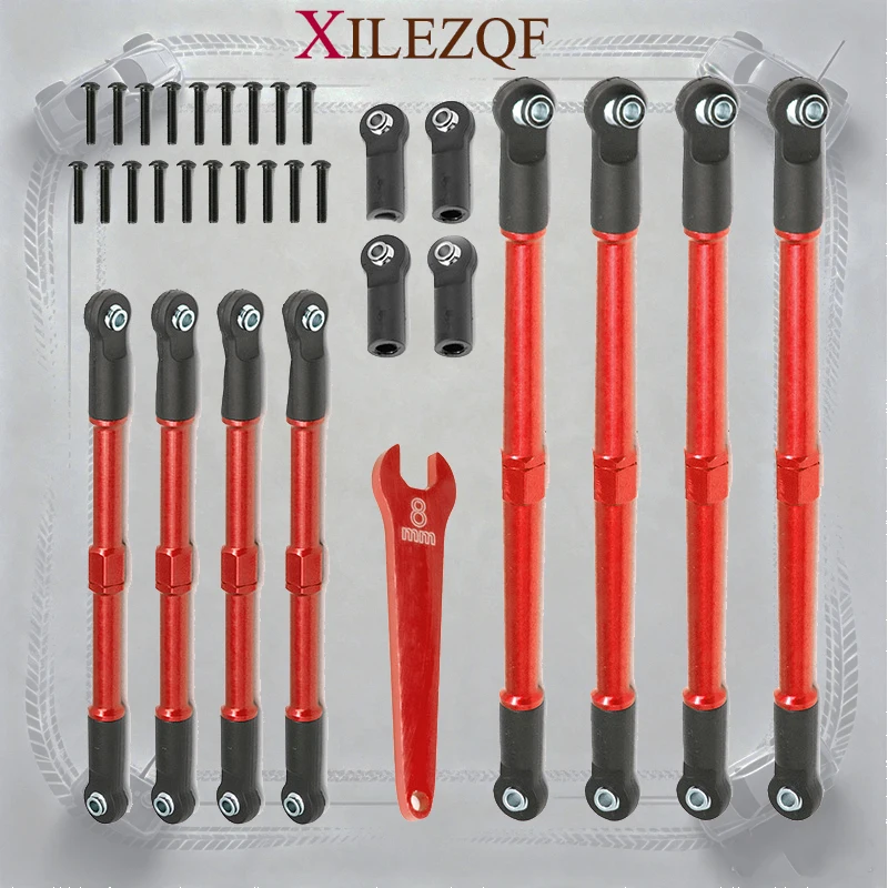 Traxxas Big E E-Revo2.0 SUMMIT Upgrade Linkage 5319X 5338R 7075 Metal Steering Rod Parts