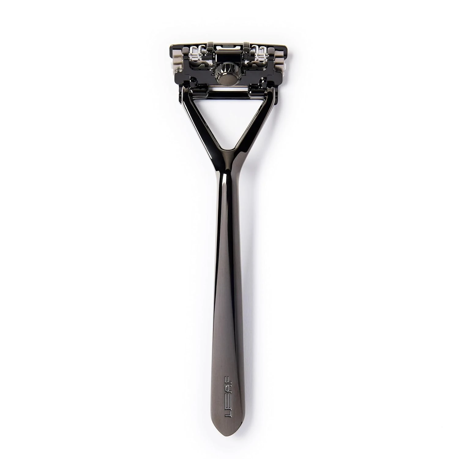 

Razor change blade three-layer razor razor artifact bright black (stainless steel)