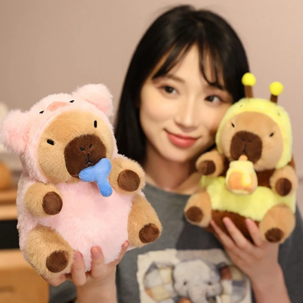Kawaii Scarafaggio Capibara Peluche Morbido e Soffice Capibara Peluche Bambola Animale Carino Capibara Farcito Bambola Per Bambini Ragazza