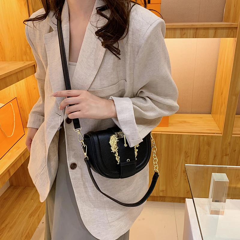 Luxury Brand 2023 New Fashion Leather Ladies Solid Color Shoulder Bag Designer Bags Purse and Handbags Luxury Designer Sac Cc Gg