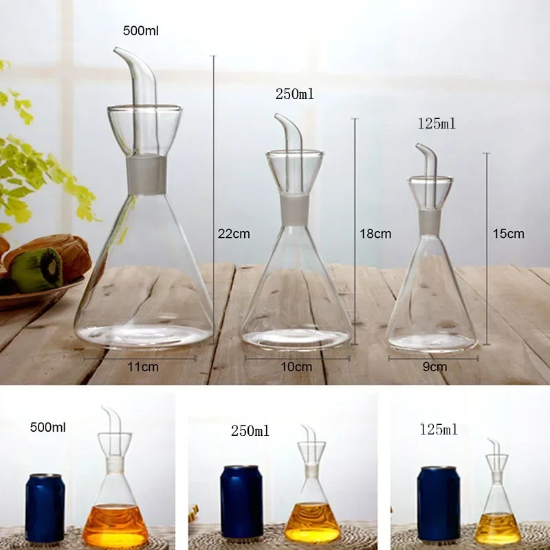 Borosilicate glas soil bottle household leak-proof oil jug vinegar jug kitchen soy sauce pot oil tank condiment seasoning device