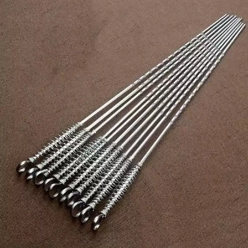 50cm-stainless-steel-bbq-skewer-barbecue-tool-spring-handle-kitchen-accessories-grill-cooking-utensils-no-brand-registered