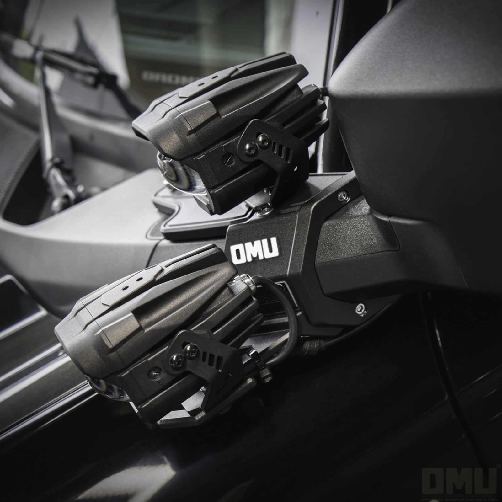 OMU 4X4 الألومنيوم A-عمود نظام الإضاءة جبل قوس لفورد برونكو/برونكو رابتور 2021-2024 4/2-باب الأضواء حامل المشبك #4