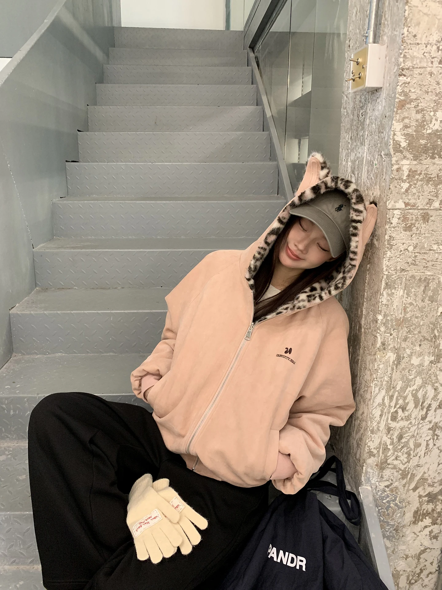 

ort Pink Cotton Jaet for Women Autumn Winter New Sle Korean Sle Coat with Hood Warm Polyester Fiber Straight Cut pe