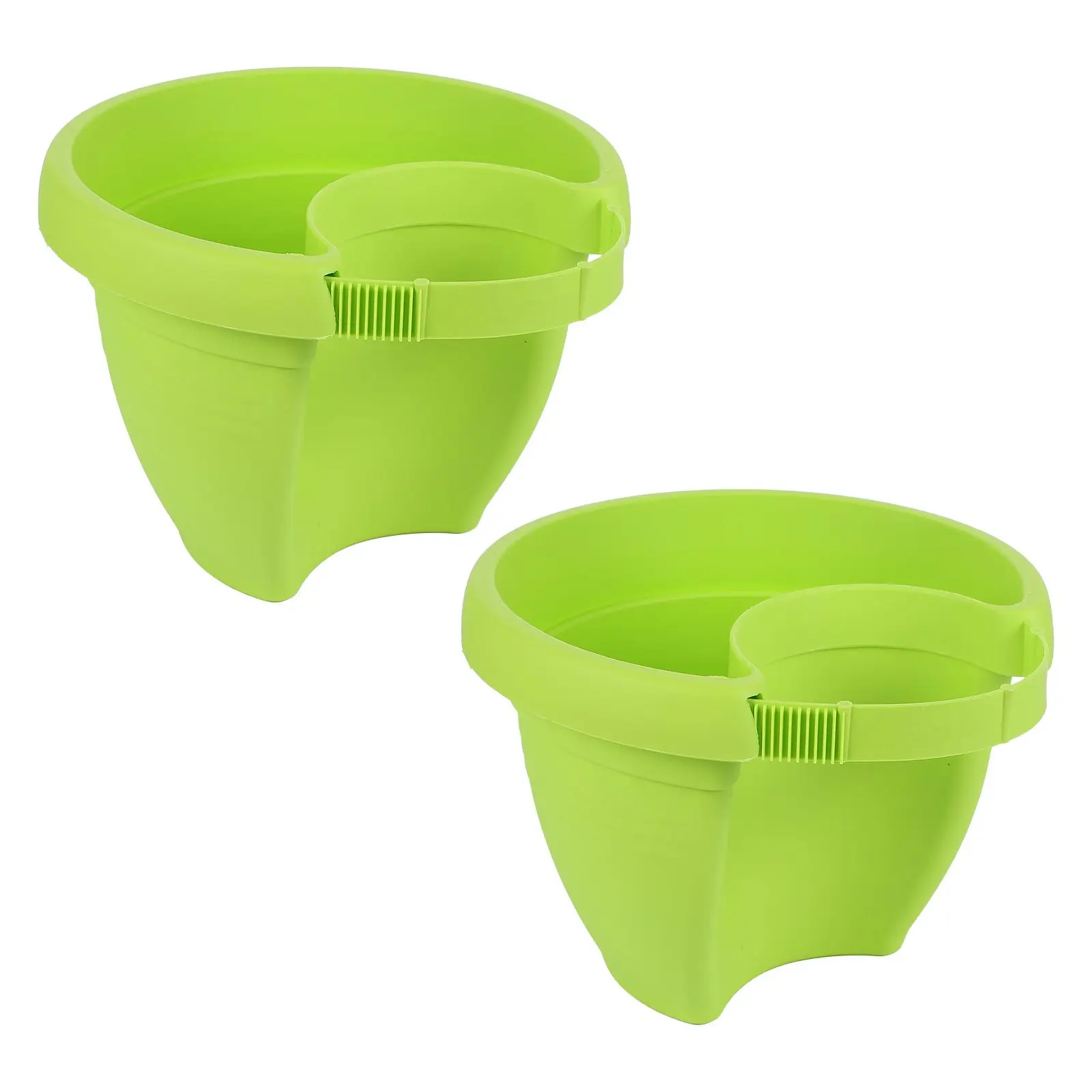 

2 Pcs Hanging Flower Pot Durable Flower Container Lightweight Storage Container Bathroom Garden Plastic Planter